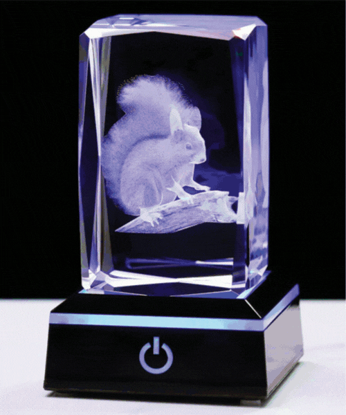 Crystal Squirrel Figurine